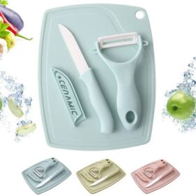 Chopping Board, Fruits and Vegetables Peeler and Knife