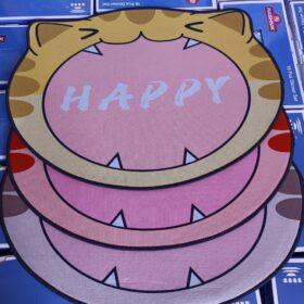 Happy Fluffy Door Mat