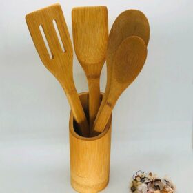 Round Wooden Spoon Set
